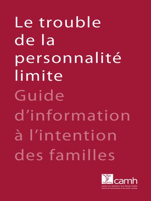cover image of Le trouble de la personnalité limite